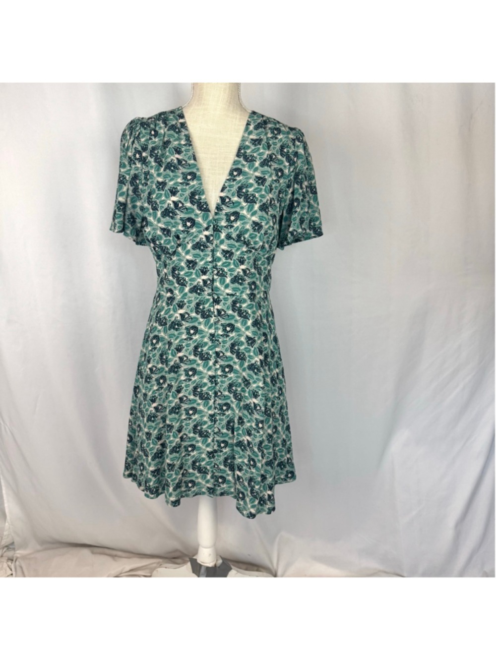 Chelsea28 Floral Print Mini Dress, Women Small Fit & Flare Cottagecore Y2K Style